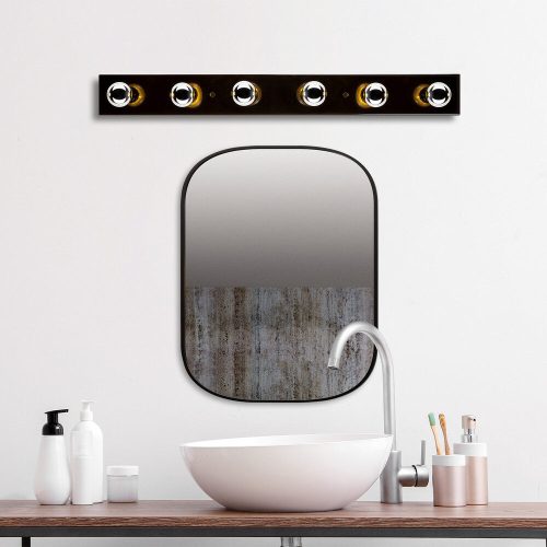 Modern Black Wall Lamp, MDF Body, 60 x 12 x 33 cm, E27 Socket (Max 40W), IP20, Pluggable, Laser-Cut Design, Stylish & Functional Lighting for Any Space