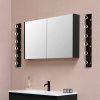 Modern Black Wall Lamp, MDF Body, 60 x 12 x 33 cm, E27 Socket (Max 40W), IP20, Pluggable, Laser-Cut Design, Stylish & Functional Lighting for Any Space