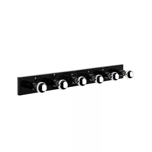Industrial wall lamp, black and gold, 10 x 10 x 91 cm | Metal housing, IP20, 6 x E27 Max 40W | Stylish monochrome design for modern interior design, perfect for living room and office space