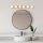 Elegant Gold Wall Lamp, Metal Body, 10 x 10 x 91 cm | Base Plate: 91 x 10 cm, Height: 2 cm | IP20, 6 x E27 Max 40W | Glamorous Solid Color Design for Modern Home Decor & Ambiance