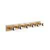 Modern Black Wall Lamp, MDF Body, 60 x 12 x 33 cm, E27 Socket (Max 40W), IP20, Pluggable, Laser-Cut Design, Stylish & Functional Lighting for Any Space