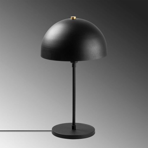 Modern industrial table lamp, black and antique, 28 x 28 x 50 cm | Metal housing, 200 cm cable, E14 socket (max. 40W) | Stylish lighting for home and office use, perfect for Scandinavian decor