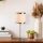 Elegant Metal Table Lamp, Vintage Design, 18 x 18 x 52 cm | Fabric Cap, E27 Socket (Max 40W), On/Off Button on Cable | Perfect for Modern Home, Hotel & Glam Spaces, IP20 Rated