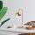 Elegant Gold Table Lamp with Metal Body & Glass Cap, 18 x 25 x 53 cm | 15 cm Diameter Cap, E14 Socket (Max 40W) | 200 cm Cable | Modern Scandinavian Design, Perfect for Glam Home Decor