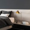 Modern Black Wall Lamp, MDF Body, 60 x 12 x 33 cm, E27 Socket (Max 40W), IP20, Pluggable, Laser-Cut Design, Stylish & Functional Lighting for Any Space