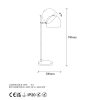 Modern Black Wall Lamp, MDF Body, 60 x 12 x 33 cm, E27 Socket (Max 40W), IP20, Pluggable, Laser-Cut Design, Stylish & Functional Lighting for Any Space