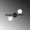 Modern Black Wall Lamp, MDF Body, 60 x 12 x 33 cm, E27 Socket (Max 40W), IP20, Pluggable, Laser-Cut Design, Stylish & Functional Lighting for Any Space