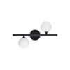 Modern Black Wall Lamp, MDF Body, 60 x 12 x 33 cm, E27 Socket (Max 40W), IP20, Pluggable, Laser-Cut Design, Stylish & Functional Lighting for Any Space