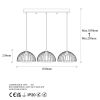Modern Black Wall Lamp, MDF Body, 60 x 12 x 33 cm, E27 Socket (Max 40W), IP20, Pluggable, Laser-Cut Design, Stylish & Functional Lighting for Any Space