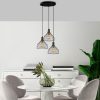 Modern Black Wall Lamp, MDF Body, 60 x 12 x 33 cm, E27 Socket (Max 40W), IP20, Pluggable, Laser-Cut Design, Stylish & Functional Lighting for Any Space