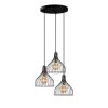 Modern Black Wall Lamp, MDF Body, 60 x 12 x 33 cm, E27 Socket (Max 40W), IP20, Pluggable, Laser-Cut Design, Stylish & Functional Lighting for Any Space