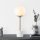 Modern Table Lamp with Metal Body & Glass Cap, 20 x 20 x 57 cm, White | E14 Socket, Max 40W, IP20 | Stylish Scandinavian Design for Home & Office, Perfect for Novelty & Glam Decor