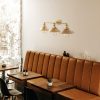Modern Black Wall Lamp, MDF Body, 60 x 12 x 33 cm, E27 Socket (Max 40W), IP20, Pluggable, Laser-Cut Design, Stylish & Functional Lighting for Any Space