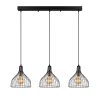 Modern Black Wall Lamp, MDF Body, 60 x 12 x 33 cm, E27 Socket (Max 40W), IP20, Pluggable, Laser-Cut Design, Stylish & Functional Lighting for Any Space