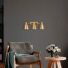 Modern Black Wall Lamp, MDF Body, 60 x 12 x 33 cm, E27 Socket (Max 40W), IP20, Pluggable, Laser-Cut Design, Stylish & Functional Lighting for Any Space