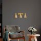 Modern Black Wall Lamp, MDF Body, 60 x 12 x 33 cm, E27 Socket (Max 40W), IP20, Pluggable, Laser-Cut Design, Stylish & Functional Lighting for Any Space