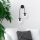 Modern Black Wall Lamp, MDF Body, 60 x 12 x 33 cm, E27 Socket (Max 40W), IP20, Pluggable, Laser-Cut Design, Stylish & Functional Lighting for Any Space