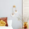 Modern Black Wall Lamp, MDF Body, 60 x 12 x 33 cm, E27 Socket (Max 40W), IP20, Pluggable, Laser-Cut Design, Stylish & Functional Lighting for Any Space