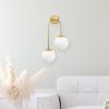Modern Black Wall Lamp, MDF Body, 60 x 12 x 33 cm, E27 Socket (Max 40W), IP20, Pluggable, Laser-Cut Design, Stylish & Functional Lighting for Any Space