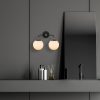 Modern Black Wall Lamp, MDF Body, 60 x 12 x 33 cm, E27 Socket (Max 40W), IP20, Pluggable, Laser-Cut Design, Stylish & Functional Lighting for Any Space