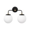 Modern Black Wall Lamp, MDF Body, 60 x 12 x 33 cm, E27 Socket (Max 40W), IP20, Pluggable, Laser-Cut Design, Stylish & Functional Lighting for Any Space