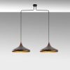Modern Black Wall Lamp, MDF Body, 60 x 12 x 33 cm, E27 Socket (Max 40W), IP20, Pluggable, Laser-Cut Design, Stylish & Functional Lighting for Any Space
