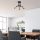 Modern Black Wall Lamp, MDF Body, 60 x 12 x 33 cm, E27 Socket (Max 40W), IP20, Pluggable, Laser-Cut Design, Stylish & Functional Lighting for Any Space