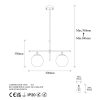 Modern Black Wall Lamp, MDF Body, 60 x 12 x 33 cm, E27 Socket (Max 40W), IP20, Pluggable, Laser-Cut Design, Stylish & Functional Lighting for Any Space