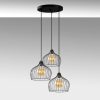 Modern Black Wall Lamp, MDF Body, 60 x 12 x 33 cm, E27 Socket (Max 40W), IP20, Pluggable, Laser-Cut Design, Stylish & Functional Lighting for Any Space