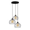 Modern Black Wall Lamp, MDF Body, 60 x 12 x 33 cm, E27 Socket (Max 40W), IP20, Pluggable, Laser-Cut Design, Stylish & Functional Lighting for Any Space