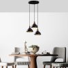 Modern Black Wall Lamp, MDF Body, 60 x 12 x 33 cm, E27 Socket (Max 40W), IP20, Pluggable, Laser-Cut Design, Stylish & Functional Lighting for Any Space