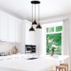 Modern Black Wall Lamp, MDF Body, 60 x 12 x 33 cm, E27 Socket (Max 40W), IP20, Pluggable, Laser-Cut Design, Stylish & Functional Lighting for Any Space