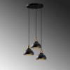 Modern Black Wall Lamp, MDF Body, 60 x 12 x 33 cm, E27 Socket (Max 40W), IP20, Pluggable, Laser-Cut Design, Stylish & Functional Lighting for Any Space