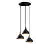 Modern Black Wall Lamp, MDF Body, 60 x 12 x 33 cm, E27 Socket (Max 40W), IP20, Pluggable, Laser-Cut Design, Stylish & Functional Lighting for Any Space