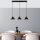 Modern Black Wall Lamp, MDF Body, 60 x 12 x 33 cm, E27 Socket (Max 40W), IP20, Pluggable, Laser-Cut Design, Stylish & Functional Lighting for Any Space