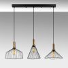 Modern Black Wall Lamp, MDF Body, 60 x 12 x 33 cm, E27 Socket (Max 40W), IP20, Pluggable, Laser-Cut Design, Stylish & Functional Lighting for Any Space
