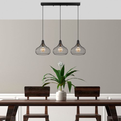 Modern Black Wall Lamp, MDF Body, 60 x 12 x 33 cm, E27 Socket (Max 40W), IP20, Pluggable, Laser-Cut Design, Stylish & Functional Lighting for Any Space