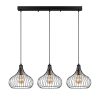 Modern Black Wall Lamp, MDF Body, 60 x 12 x 33 cm, E27 Socket (Max 40W), IP20, Pluggable, Laser-Cut Design, Stylish & Functional Lighting for Any Space