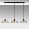 Modern Black Wall Lamp, MDF Body, 60 x 12 x 33 cm, E27 Socket (Max 40W), IP20, Pluggable, Laser-Cut Design, Stylish & Functional Lighting for Any Space