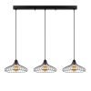 Modern Black Wall Lamp, MDF Body, 60 x 12 x 33 cm, E27 Socket (Max 40W), IP20, Pluggable, Laser-Cut Design, Stylish & Functional Lighting for Any Space