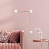 Stylish Wall Lamp with Metal Body & Glass Cap, Vintage Copper Finish, 60 x 16 x 78 cm | IP20, 3 x G9 Socket (Bulb Not Included) | Perfect for Modern Scandinavian Home Decor & Ambiance
