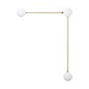 Stylish Wall Lamp with Metal Body & Glass Cap, Vintage Copper Finish, 60 x 16 x 78 cm | IP20, 3 x G9 Socket (Bulb Not Included) | Perfect for Modern Scandinavian Home Decor & Ambiance