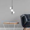 Modern Black Wall Lamp, MDF Body, 60 x 12 x 33 cm, E27 Socket (Max 40W), IP20, Pluggable, Laser-Cut Design, Stylish & Functional Lighting for Any Space