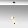 Modern Black Wall Lamp, MDF Body, 60 x 12 x 33 cm, E27 Socket (Max 40W), IP20, Pluggable, Laser-Cut Design, Stylish & Functional Lighting for Any Space