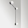 Modern Black Wall Lamp, MDF Body, 60 x 12 x 33 cm, E27 Socket (Max 40W), IP20, Pluggable, Laser-Cut Design, Stylish & Functional Lighting for Any Space