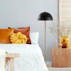 Modern Black Wall Lamp, MDF Body, 60 x 12 x 33 cm, E27 Socket (Max 40W), IP20, Pluggable, Laser-Cut Design, Stylish & Functional Lighting for Any Space