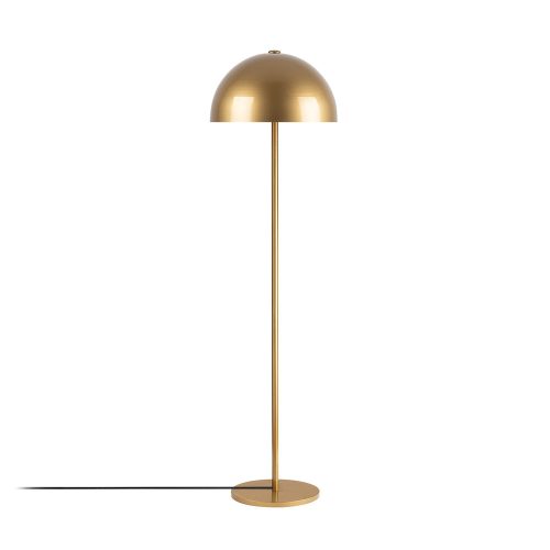 Elegant floor lamp with metal housing, gold design, 40 x 40 x 154 cm | 40 cm diameter cap, 200 cm cable | Perfect for modern, glam and scandinavian decor | E27 socket, max 40W, IP20 rating