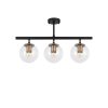 Modern Black Wall Lamp, MDF Body, 60 x 12 x 33 cm, E27 Socket (Max 40W), IP20, Pluggable, Laser-Cut Design, Stylish & Functional Lighting for Any Space