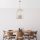 Glamorous Gold Chandelier, Metal Body, 35 x 35 x 107 cm | 4 x E14 Max 40W, IP20 | Elegant Solid Color Design for Modern Home Décor, Perfect for Living Room & Dining Spaces, Stylish Lighting Solution