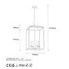 Modern Black Wall Lamp, MDF Body, 60 x 12 x 33 cm, E27 Socket (Max 40W), IP20, Pluggable, Laser-Cut Design, Stylish & Functional Lighting for Any Space